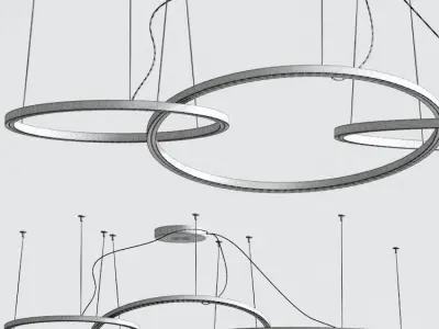 Olympic 3 Pendant Light 3D model