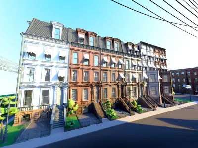 NYC cartoon 3D model