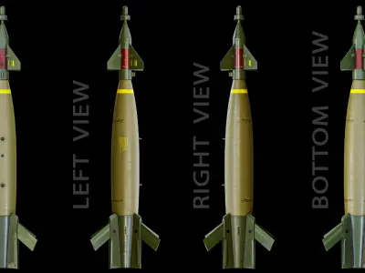  Rigged Paveway GBU Family Laser Guided Bombs PBR Bundle 