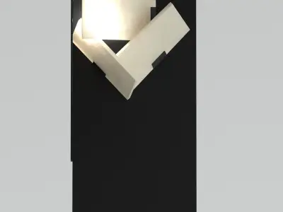 Double Fly wall lamp 3D model