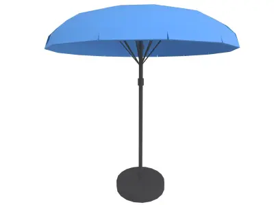 Garden Umbrella v1 009 Low-poly 3D model