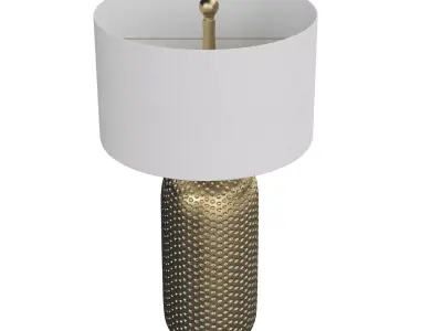 Manorhaven Resin Table Lamp 3D model