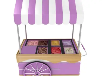 Ice Cream Cart  3D model