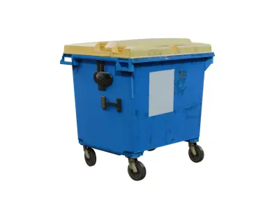 Garbage container  Free low-poly 3D model