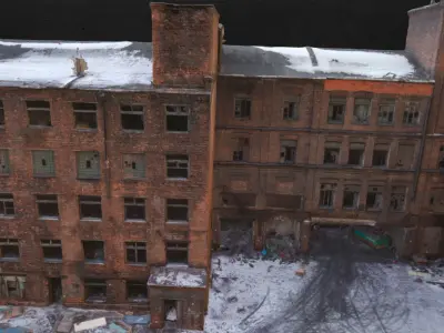 Old Abandoned Factory 3D model