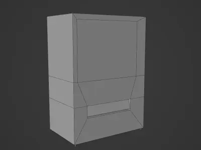 Japanese Vending Machine Low-poly 3D model