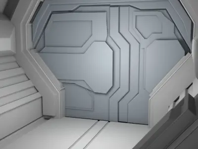 Sci Fi Interior 3D model 3