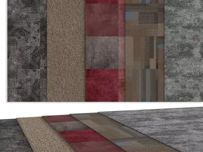 Natural Carpet Set 01 3D model