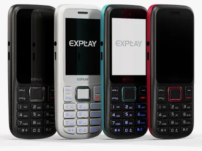 Explay A240 Low-poly 3D model