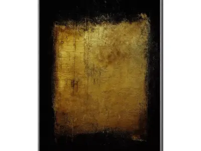 Set of 3 Abstract Paintings in Frames 3D model 35