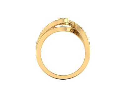 Elegant Fusion Wear Solitaire Ring 3D print model purchase