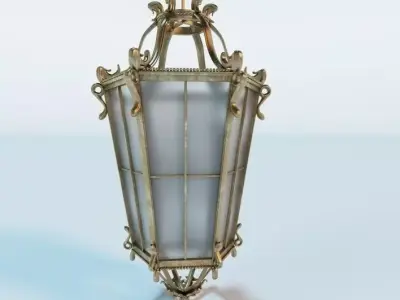 Antique Hanging Lantern 3D model