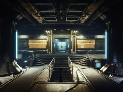 JUPITER - Sci-Fi Modular Environment UE Kit  Low-poly 3D model