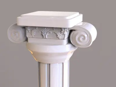 Roman Column Low-poly 3D model