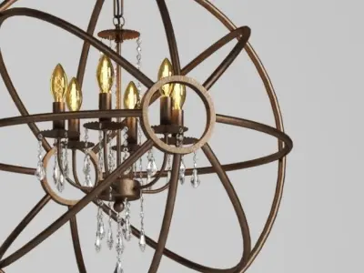 Hanging Lamp LOFT HOUSE P-74-2 3D model