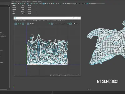 Spaceship - Vogel 2 - PBR lowpoly Low-poly 3D model
