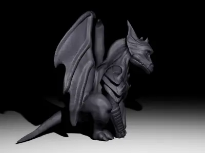 Gargoyle Statue 3D model