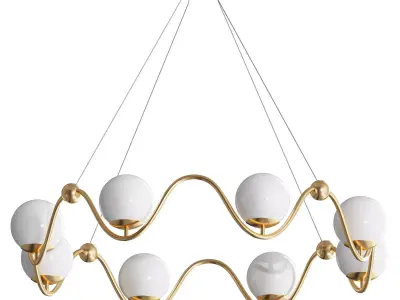 Equilibrium 8 Light Chandelier 3D model