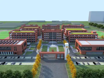 School Building01 3D model