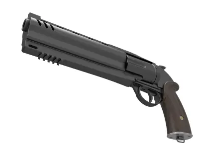 Samaritan Revolver from the movie Hellboy 2019 3D model