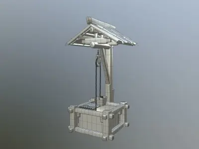 Japan Old well Free 3D model