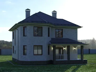 Big House Cottage 3D model