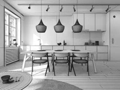 Archinteriors vol 27 - Loft interior scenes 3D model