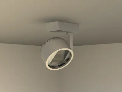 Revit Parametric Track Light Projector Revit Family  3D model
