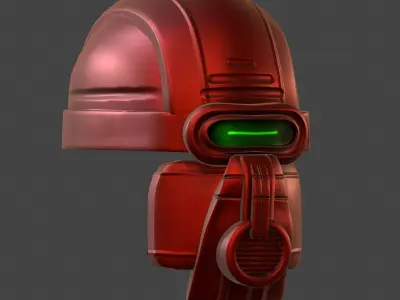Gas mask helmet 3d model scifi Low-poly Low-poly 3D model Low-poly 3D model 41