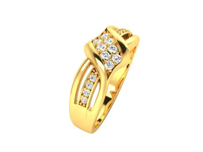 Women Ring  Render 3dm STL OBJ FBX Details 3D print model 45