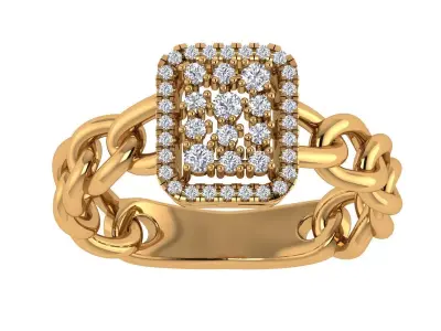 Cuban Diamond Ring 3D print model