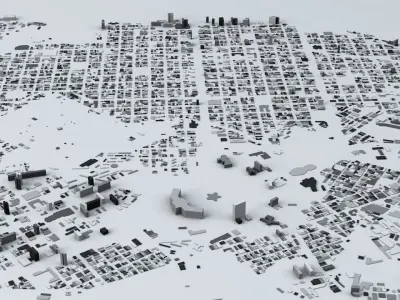 Havana Streets and Buildings 3D model