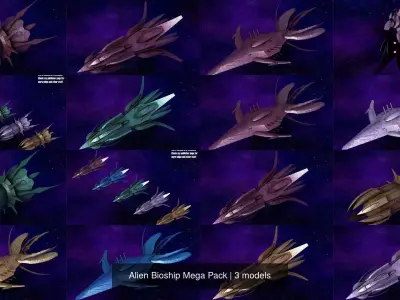 Alien Bioship Mega Pack
