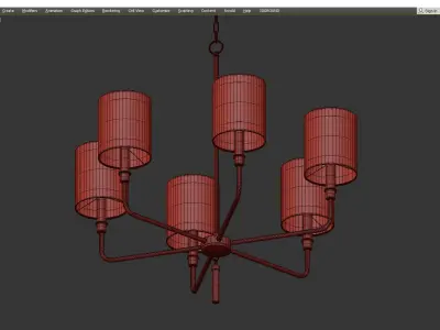 GIDEON CHANDELIER Low-poly 3D model