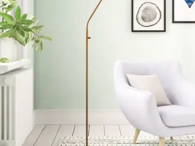 Garrard Reading Floor Lamp - 2 Colour 3D model