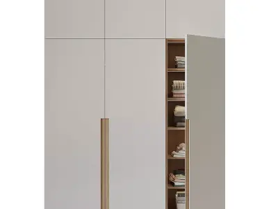 Wardrobe 8 with two doors 3D model