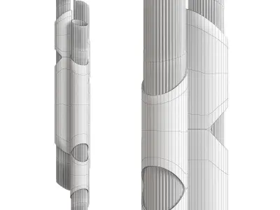 Ceiling lamp Dryscott Low-poly 3D model