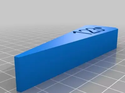 Customizable Firefighter Door Chock with more Fonts Free 3D print model