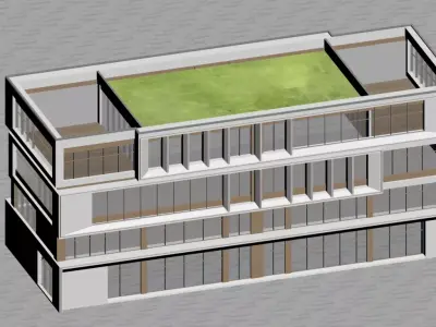 Modern Office Building 3D model