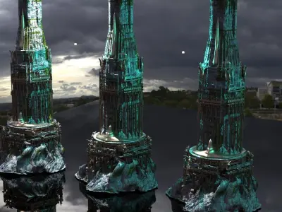 Arabian Sea Palace Royals Tower  3D model