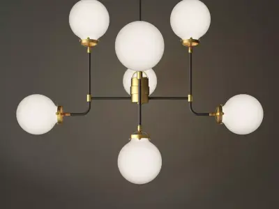 bistro globe clear glass 8 3D model buy