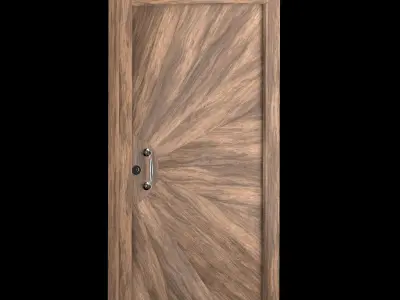 Interior-exterior Wooden Door 3D model order