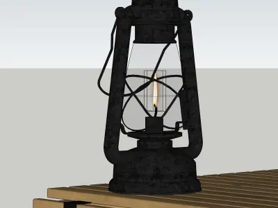 Camping lantern 3D model