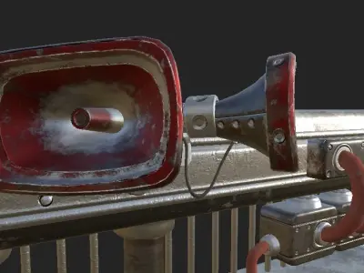 Mega Phone Door Low-poly 3D model