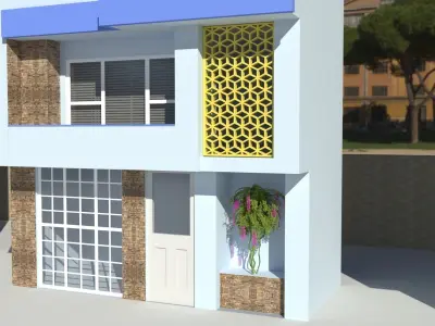exterior office building 3D model
