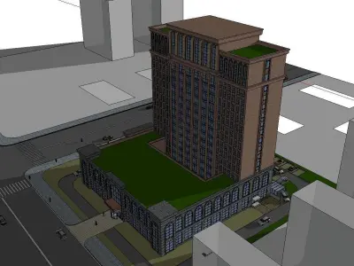 vacation spot-Resort-Fashion Leisure Hotel-0183 3D model