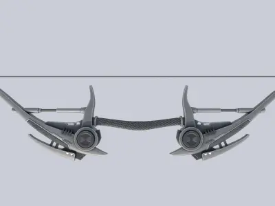 Scifi bow Low-poly 3D model