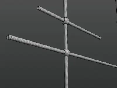 Chandelier minimalistic 3D model