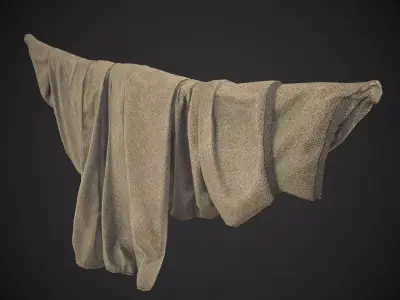 Hanging Cloth Low-poly 3D model