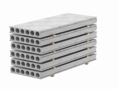 Stacked Concrete Slabs  3D model